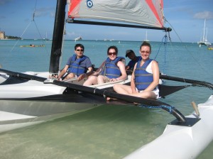 Adam, me and Jennifer on the boat